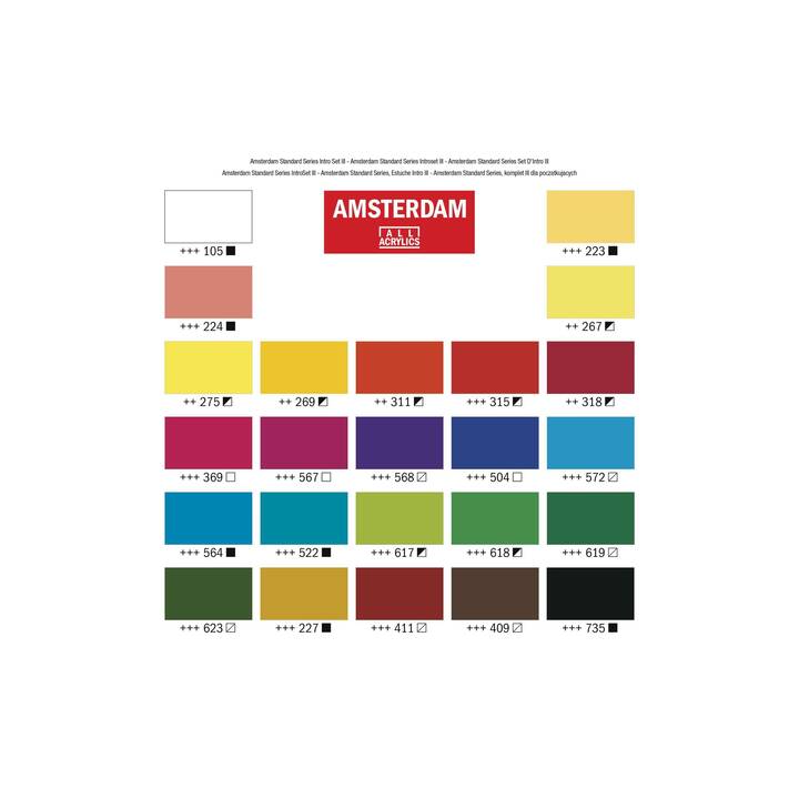 TALENS Acrylfarbe Set (24 x 20 ml, Mehrfarbig)