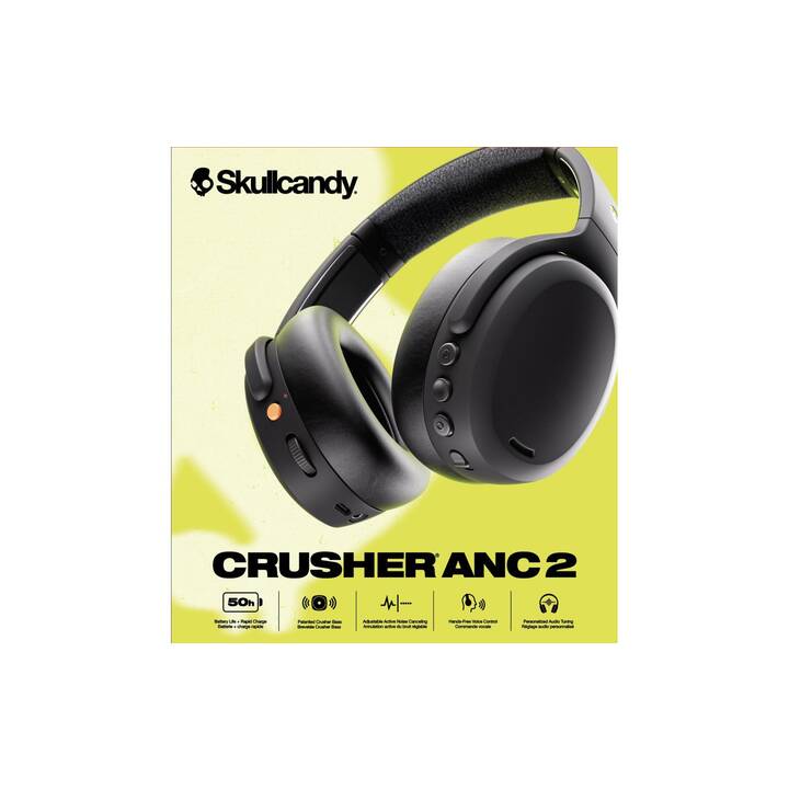 SKULLCANDY Crusher ANC 2 (ANC, Bluetooth 5.2, Schwarz)