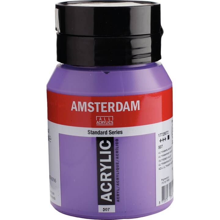 TALENS Couleur acrylique Amsterdam (500 ml, Mauve, Bleu)