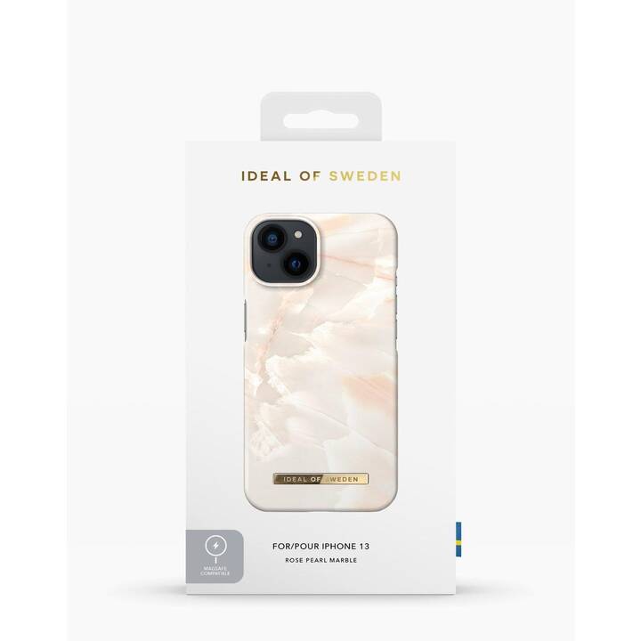IDEAL OF SWEDEN Backcover Pearl Marble (iPhone 13 Pro, Marbre, Multicolore, Rose)