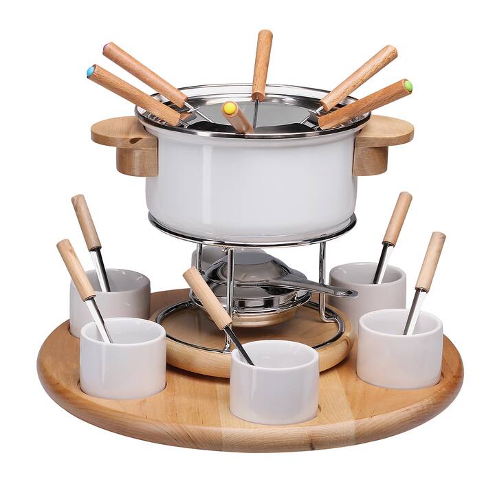 NOUVEL Set per Fondue Larissa (Bourguignonne, Vino, Chinoise, 15 cm)