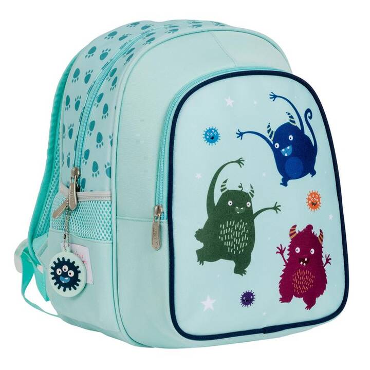 ALLC Sac à dos de jardin d'enfants Monster (13 l, Bleu clair)