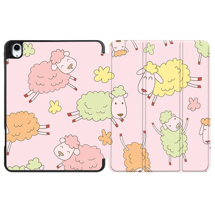 EG coque pour iPad Air 10.9" (2022) 5e génération - rose - dessin animé