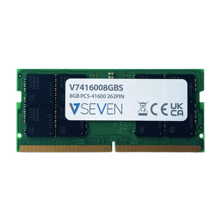 VIDEOSEVEN V7416008GBS (1 x 8 GB, DDR5 5200 MHz, SO-DIMM 262-Pin)