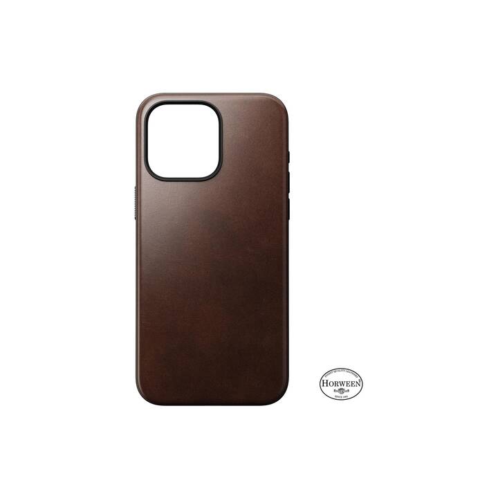 NOMAD GOODS Backcover Modern (iPhone 15 Pro Max,  Marrone ruggine)