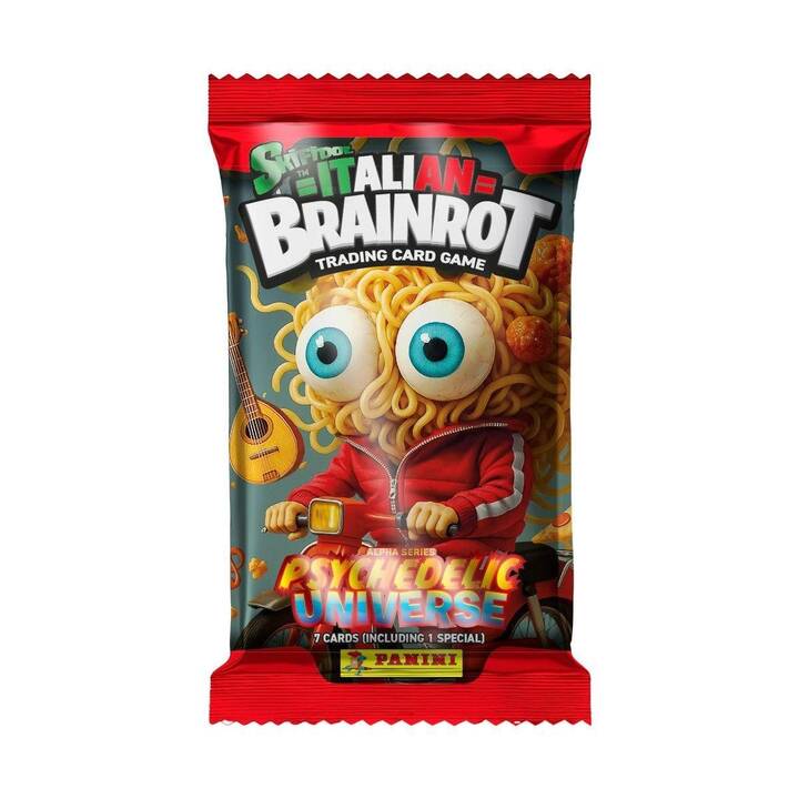 Panini Italian BRAINROT Trading Cards Game - Boîte De 24 Pochettes (168 Cartes)
