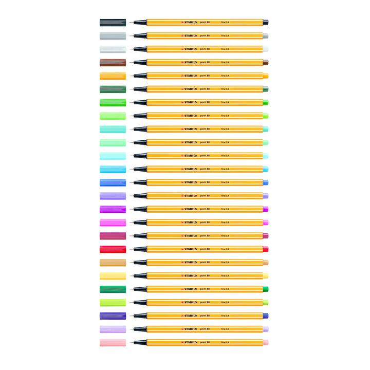 STABILO Penna a fibra (Multicolore, 30 pezzo)