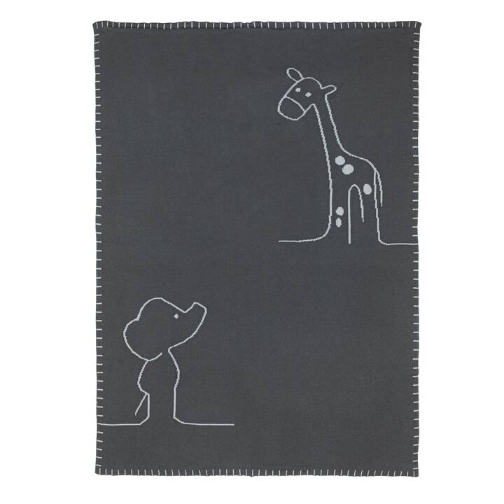 NATTOU Couverture douillette Luna & Axel (Animal, 100 cm x 75 cm)