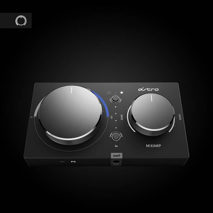 LOGITECH ASTRO A40 TR Headset + MixAmp Pro (Over-Ear, Blau, Schwarz)