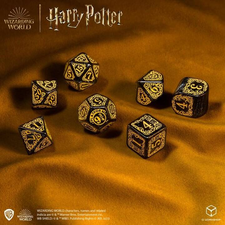 Q WORKSHOP Harry Potter Hufflepuff Modern Würfel-Set (7 Teile)