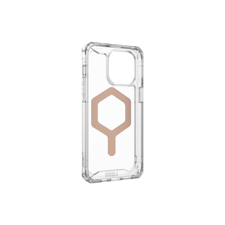 URBAN ARMOR GEAR Backcover (iPhone 15 Pro Max, Transparent, Ice, Gold, Rosa)