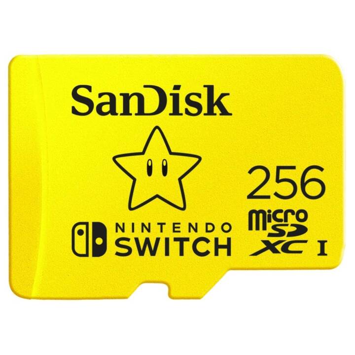 SANDISK MicroSDXC Nintendo Switch (Class 10, 256 Go, 100 Mo/s)