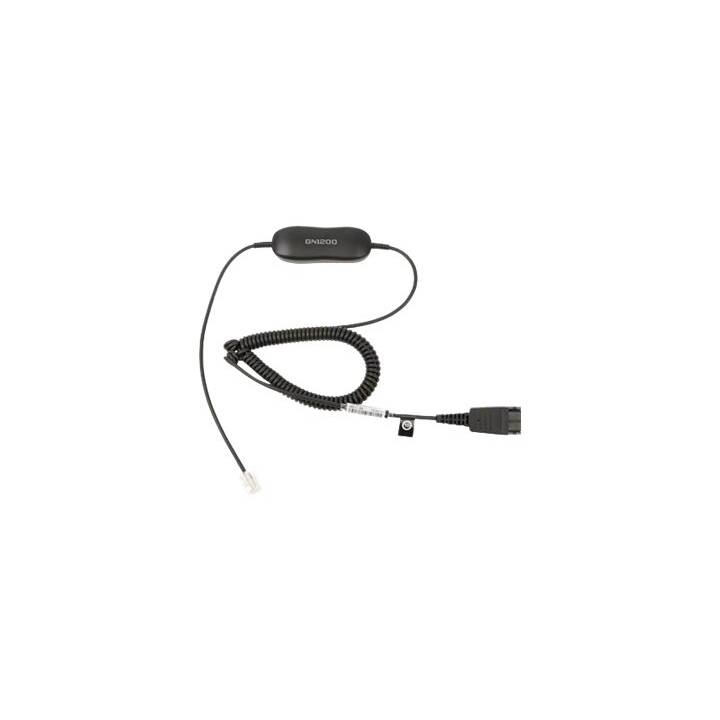 JABRA Cord GN1200 Câble pour casque (Noir)