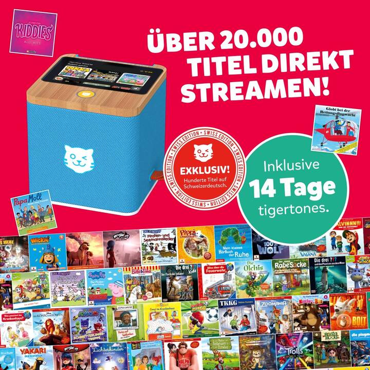 TIGERMEDIA Lecteur audio pour enfants Tigerbox Touch Plus Swiss Edition (DE, Suisse allemand)