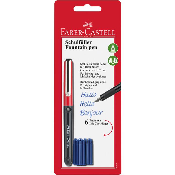 FABER-CASTELL Penne stilografice (Black, Rosso)