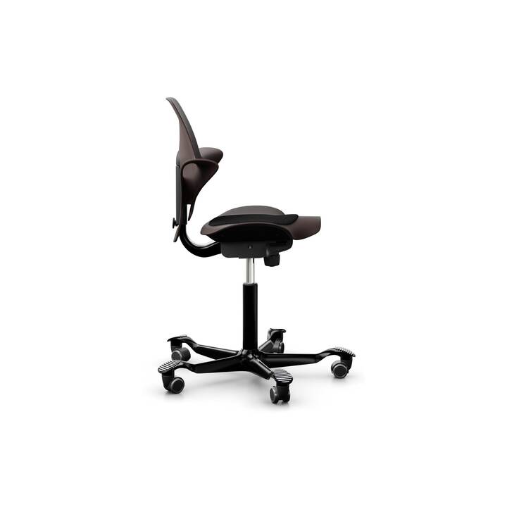 HAG Capisco Puls 8010 Fauteuil de bureau piovant (Brun, Noir)