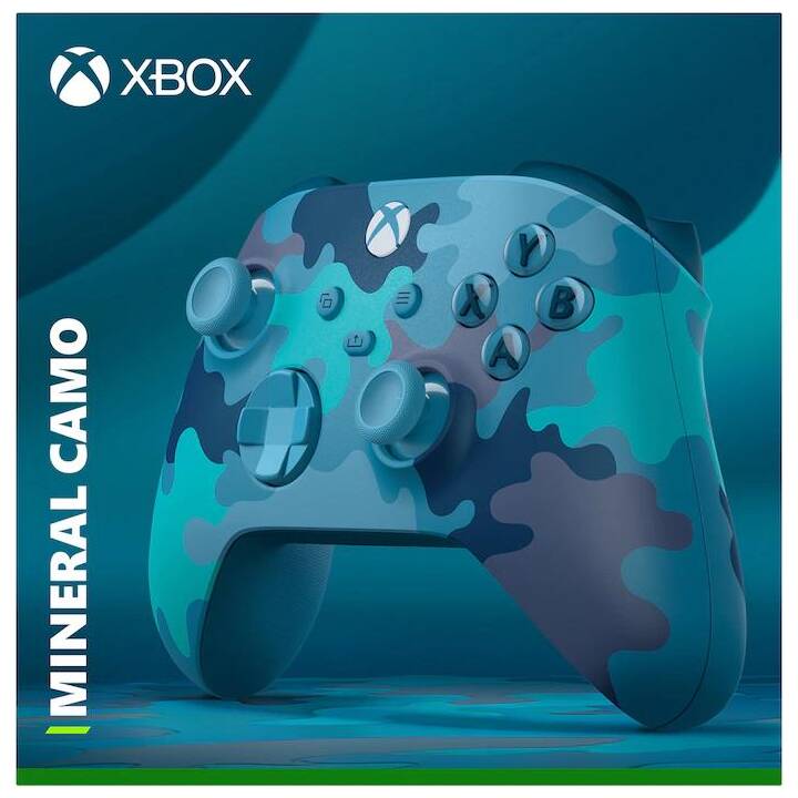 MICROSOFT Xbox Wireless Controller Mineral Camo Special Edition (Camouflage, Blau)