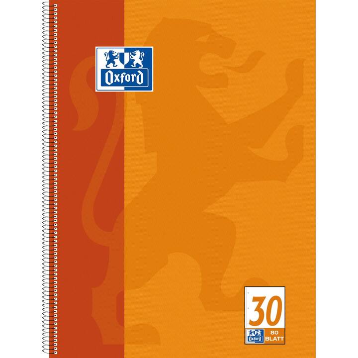 OXFORD Schulheft (A4+, Blanko, Orange)