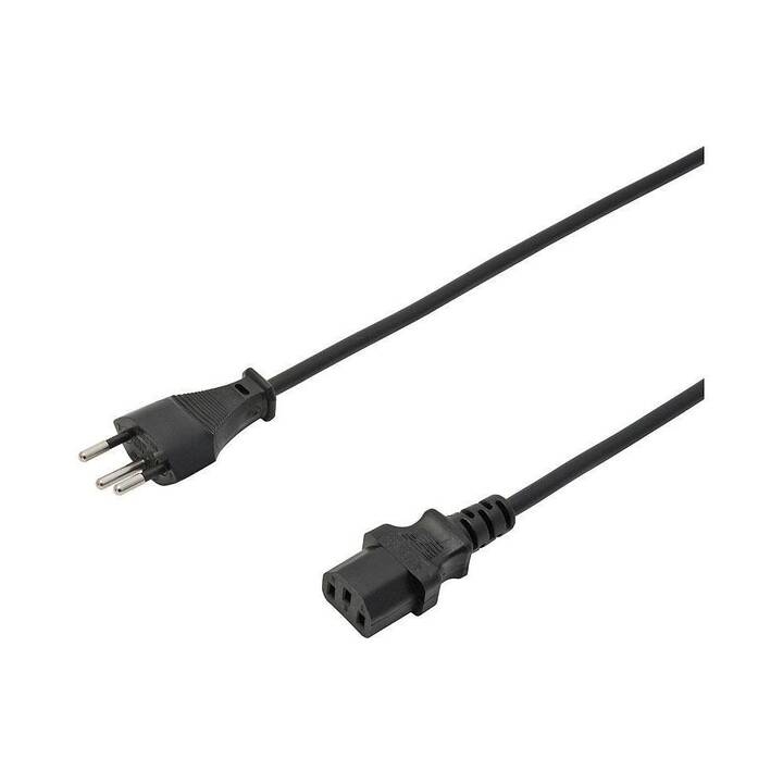 MAX HAURI Câble secteur 136734 (C13 / T12, 2 m, Noir)