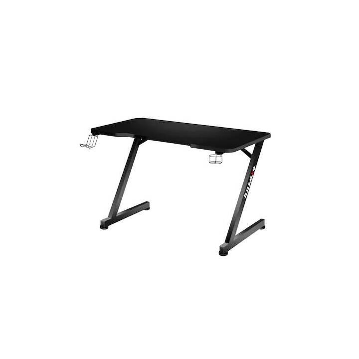 HUZARO table d'ordinateur (Noir, 60 cm x 120 cm x 75 cm)