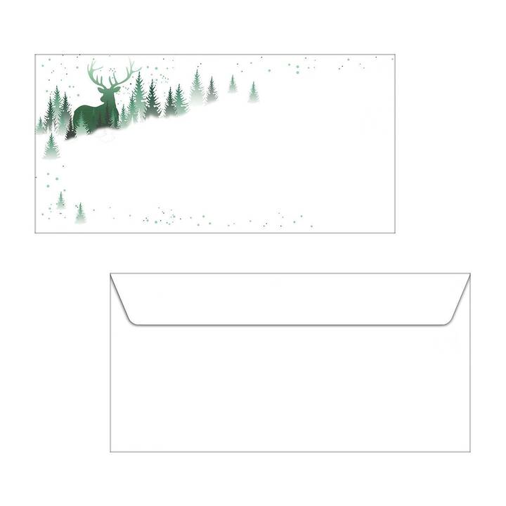SIGEL Enveloppes Christmas Forest (DL, 25 pièce)