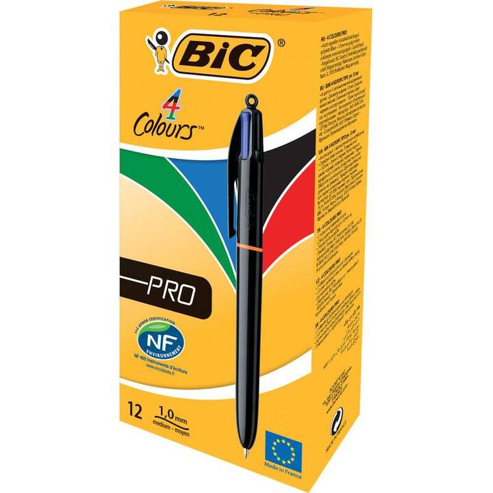 BIC Kugelschreiber Pro (Schwarz, Blau, Rot, Grün)