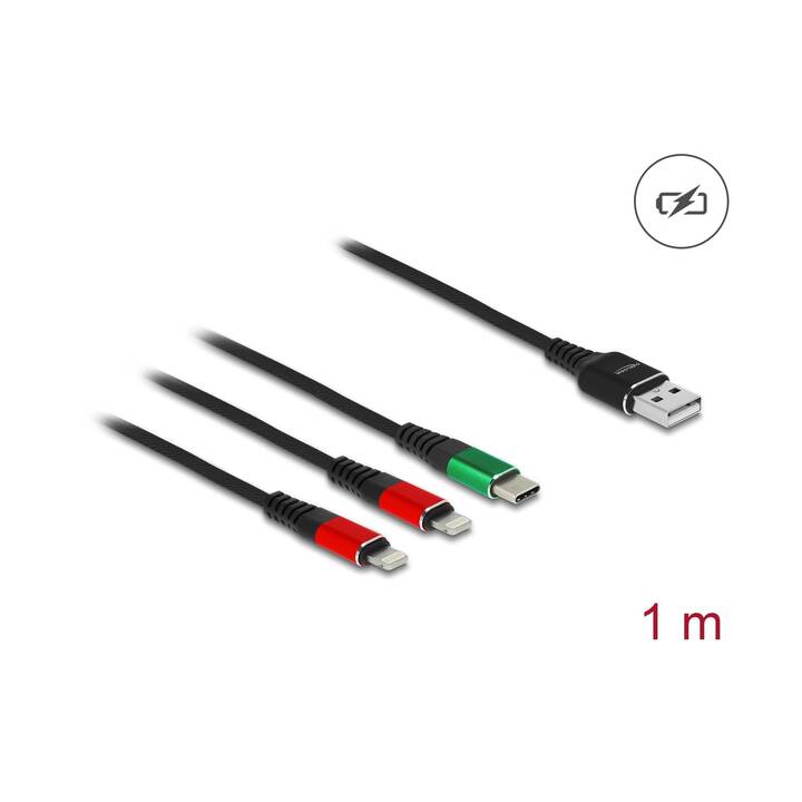 DELOCK USB-Kabel (USB 2.0 Typ-A, USB 2.0 Typ-C, 1 m)