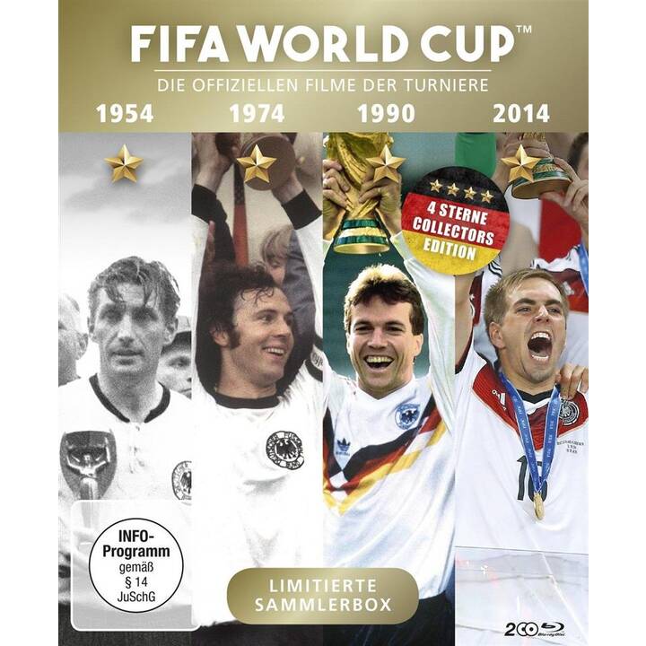 FIFA World Cup - Die offiziellen Filme der Turniere 1954 / 1974 / 1990 / 2014 (Limited Edition, DE)