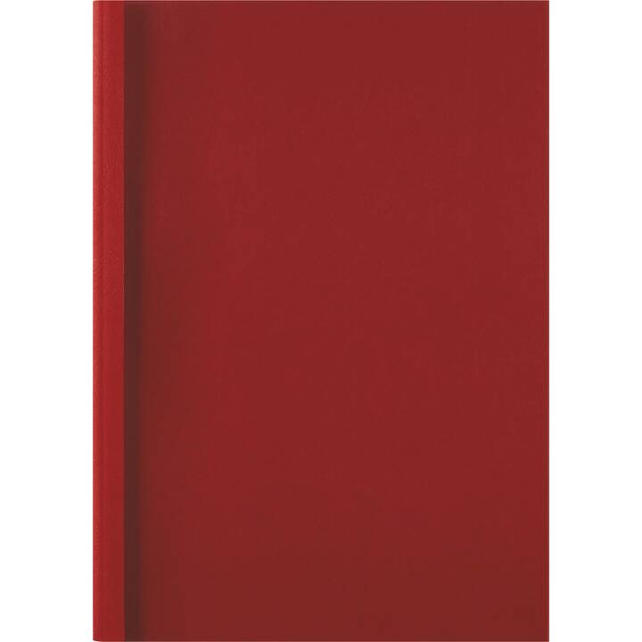 GBC Couverture de reliure thermique LeatherGrain (21 cm, Rouge)