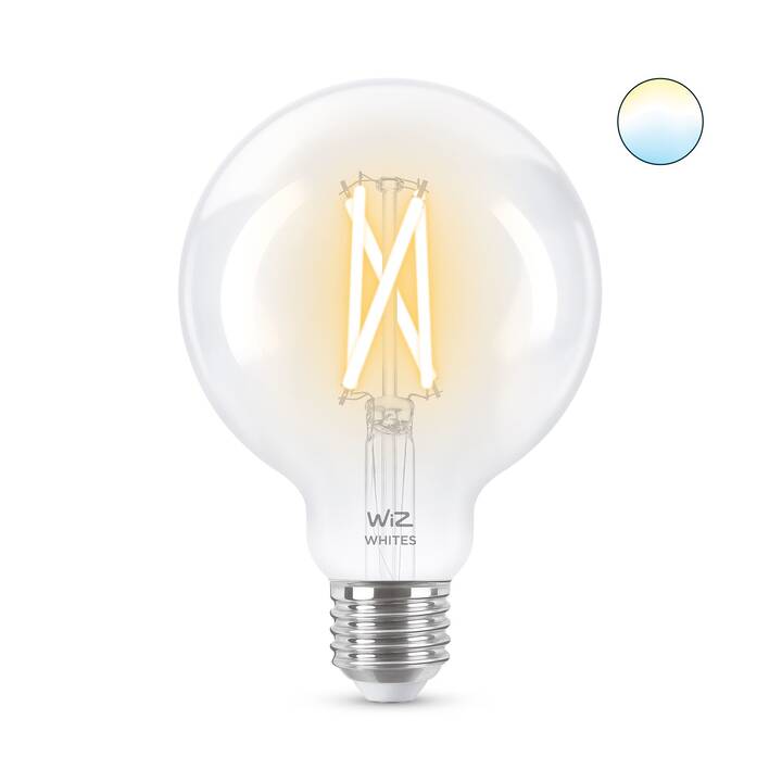 WIZ Ampoule LED Filament klar G95 (E27, WLAN, 6.7 W)