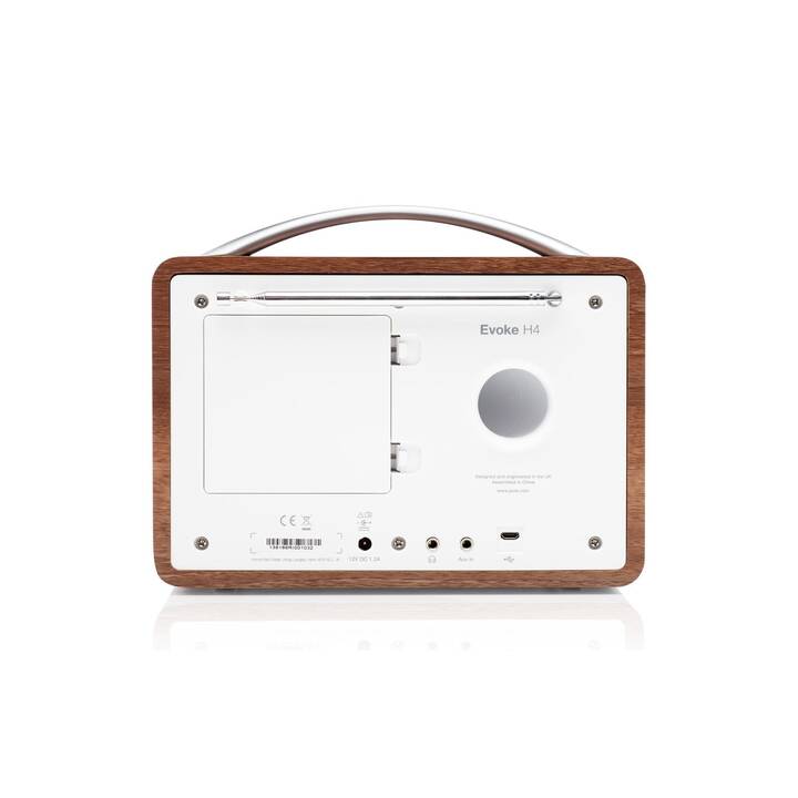 PURE Evoke H4 Radios numériques (Brun noyer, Blanc)