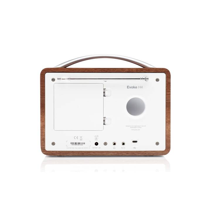 PURE Evoke H4 Radio digitale (Marrone noce, Bianco)