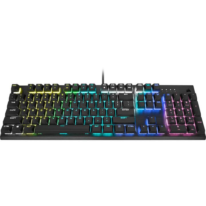 CORSAIR K60 RGB PRO Mechanical Gaming Keyboard (USB, Schweiz, Kabel)