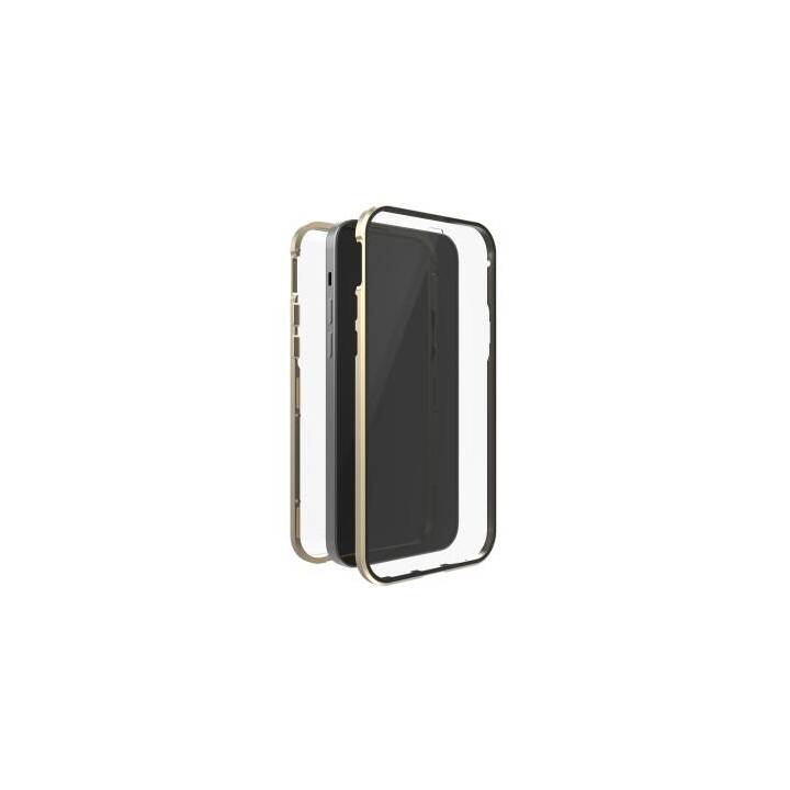 WHITE DIAMONDS Coque rigide 360° Glass (iPhone 14, Transparent, Doré)