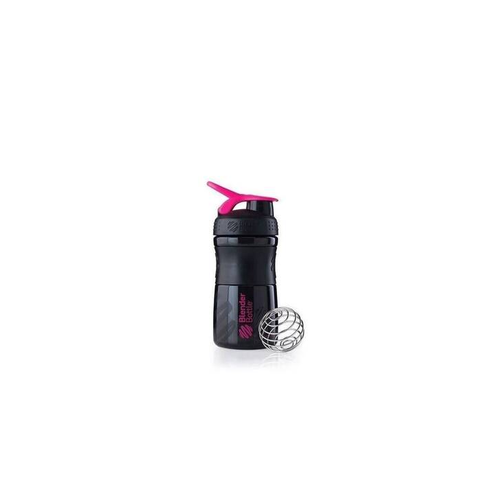 BLENDERBOTTLE Bottiglia sportiva SportMixer (0.59 l, Nero, Pink)