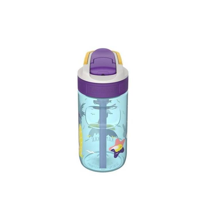 KAMBUKKA Bottiglia per bambini Lagoon (0.4 l, Giallo, Porpora, Blu)