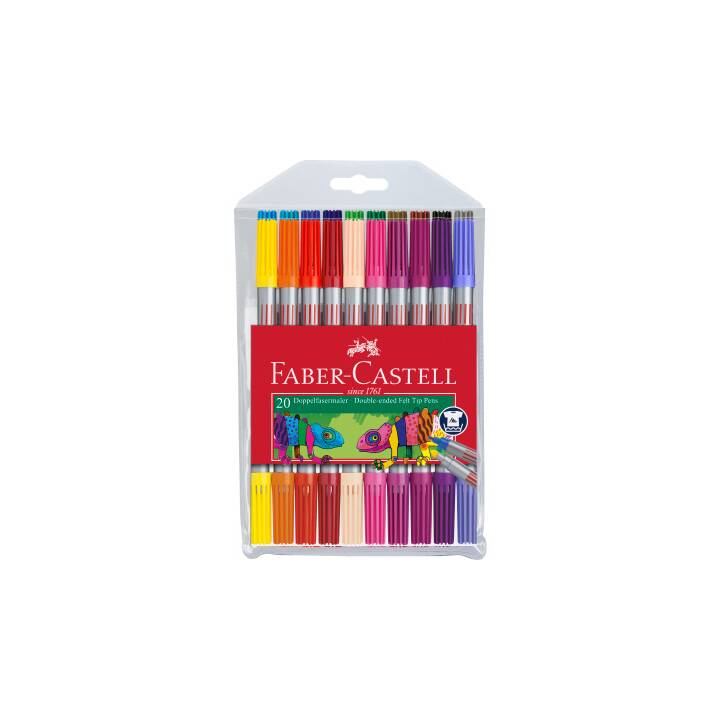 FABER-CASTELL Crayon feutre (Multicolore, 20 pièce)