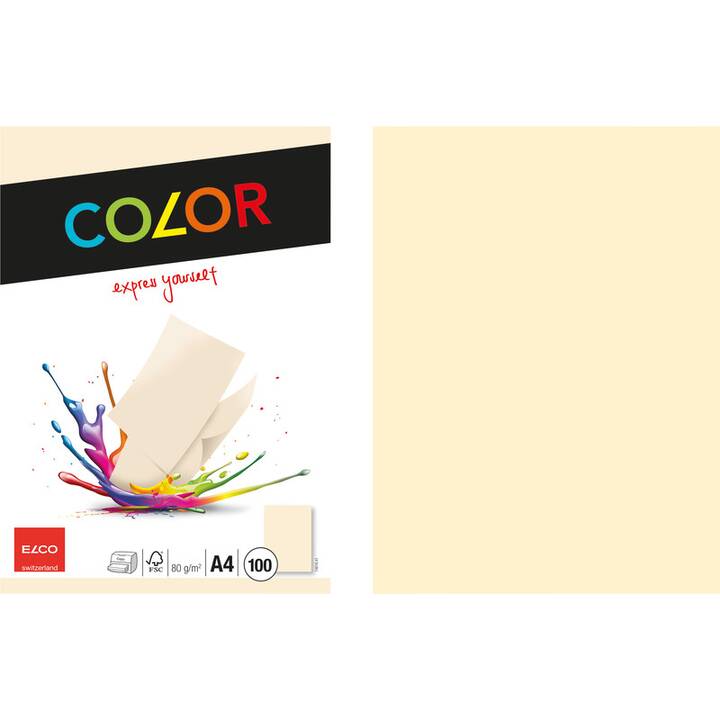ELCO Color Carta colorata (100 foglio, A4, 80 g/m2)