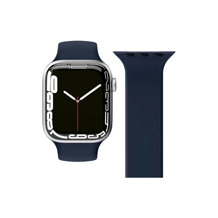 VONMÄHLEN Solo Loop Armband (Apple Watch Series 5 / Series 3 / Series 4 / Series 6, Dunkelblau)
