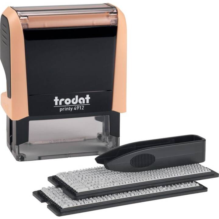 TRODAT Timbro personalizzato 4912 Printy (Marrone, Black, 1 pezzo)