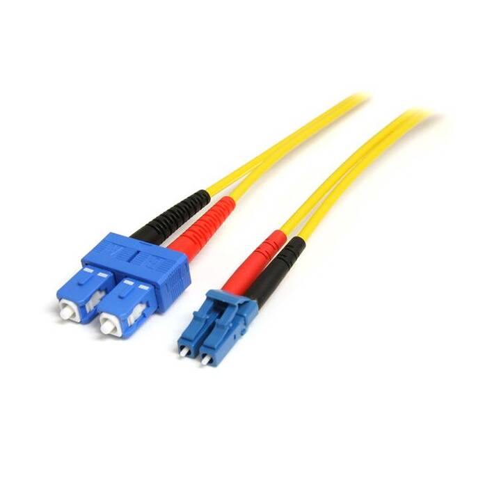 STARTECH.COM Singlemode 9/125 Duplex LSZH LC a SC OS1 LWL / cavo di rete in fibra ottica - 7 m - giallo