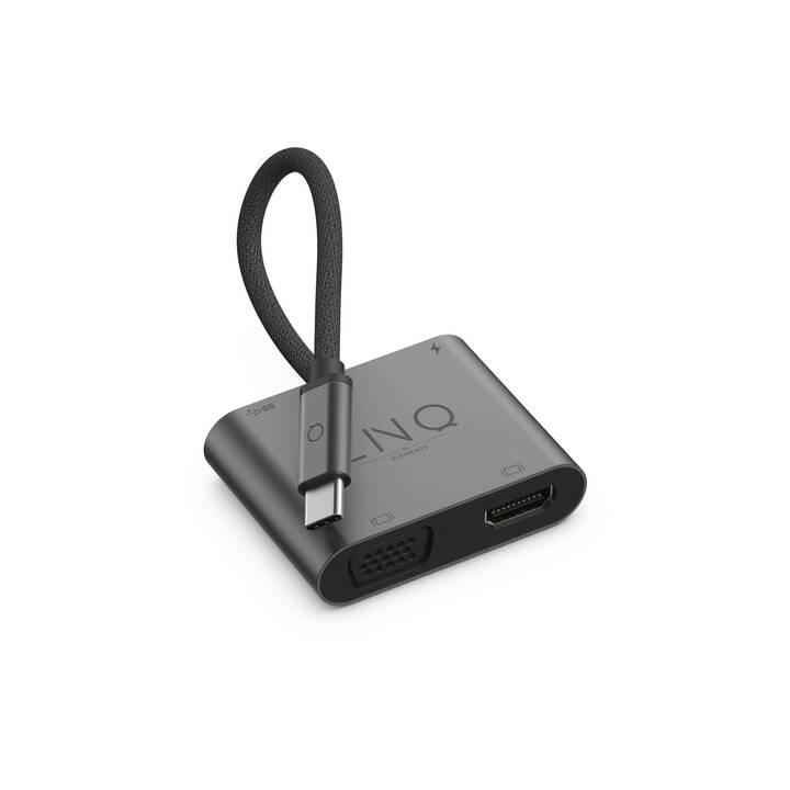 ELEMENTS Stations d'accueil Linq 4in1 (HDMI, VGA, USB 3.0)