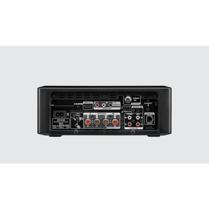 DENON RCD-N12DAB (Ricevitore stereo, Nero)