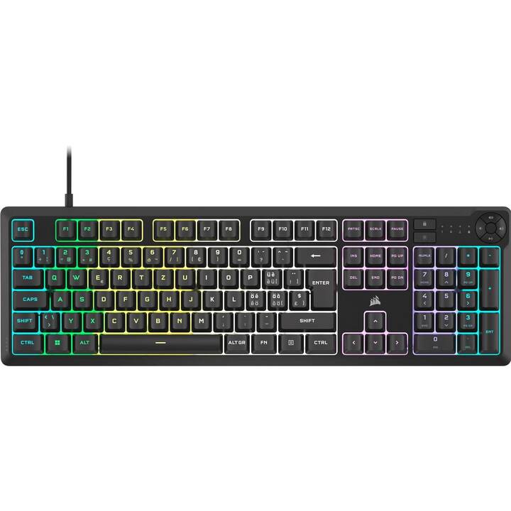 CORSAIR K55 CORE RGB (USB, Svizzera, Cavo)