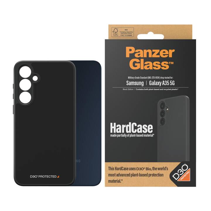 PANZERGLASS Backcover D3O (Galaxy A35, Noir)
