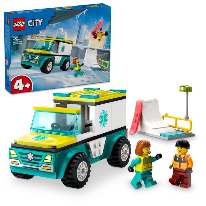 LEGO City Rettungswagen und Snowboarder (60403)