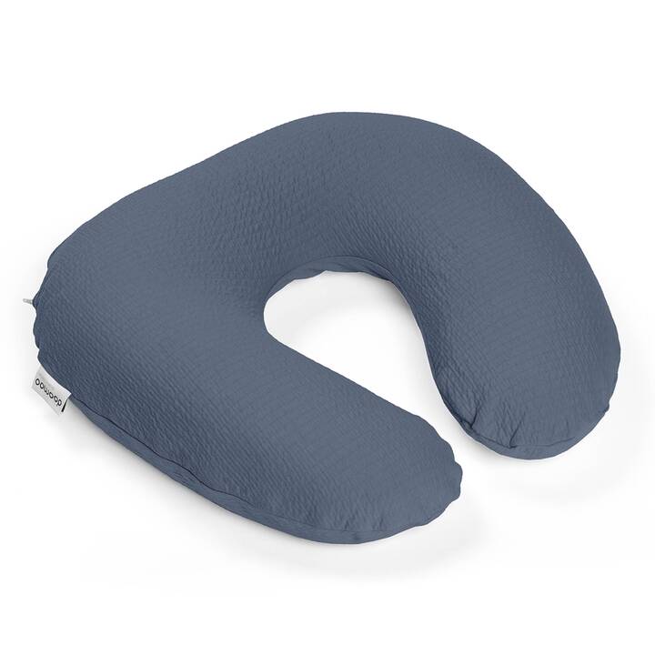 DOOMOO Coussins d'allaitement Softy Tetra Jersey (150 cm, Bleu)