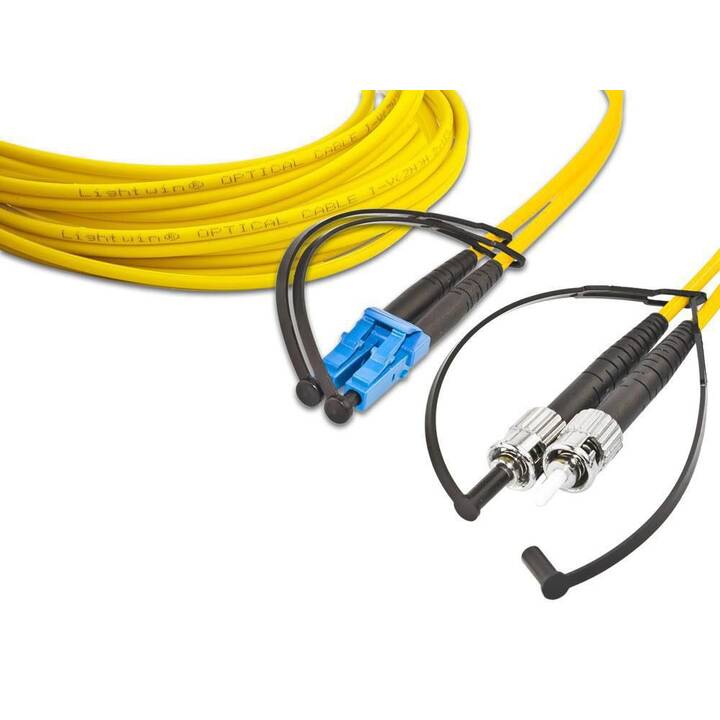 LIGHTWIN Câble réseau (ST multi-mode, ST Single-Modus, 2 m)