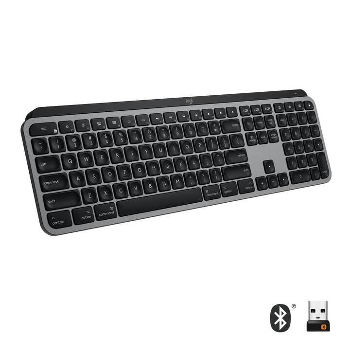 LOGITECH Master MX Keys for Mac (USB, Bluetooth, Schweiz)