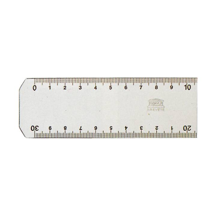AKRYLA Lineal mm 1:1 (50 cm, Transparent)